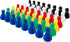 8 x 6 Style Multicolor Plastic Pawns Pieces Game for Board Games, Tabletop Markers Component...