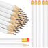 Tinlade 50 Pcs Triangular Grip Pencils Wedding Pencils HB Graphite Pencil Pack Wood Pencils with Eraser for School Drawing Sketching Bridal Baby S...