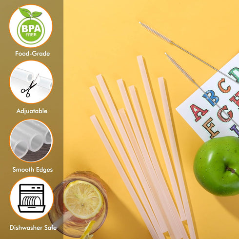 5 PCS Miracredo Replacement Straws for Hydro Flask Straw Lid Wide Mouth Bottle, Fit Takeya Wide Mouth, For Thermoflask, For Hydroflask 32 oz, Come...