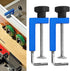 2Pcs Universal Fence Clip Fixing Clip Blue Universal MultiFunctional Woodworking Clamp G Clip 100mm, Adjustable Fixed Clamps Woodworking Clips,Han...