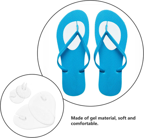 Forefoot Half Insoles Guard Transparent Flip-Flops Cushions Self-Adhesion Shoe Insoles for Foot 3Pairs...