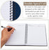 6 Pack Small Left Handed Notebook 8"x5" Lefty Spiral Notebooks Lefty Wire Bound Mini Notebook 50 Sheets College Wide Ruled Paper Journal for Schoo...