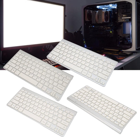 ASHATA Wireless USB-C Keyboard, 2.4g Portable Bilingual Keyboard (French-English), Slim Design for Desktop, Laptop, Tablet...