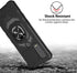 TJS Compatible for AT&T Motivate Max (U668AA) Case, Cricket Ovation 3 Case, with Tempered Glass Screen Protector, Metal Ring Magnetic Support Kick...