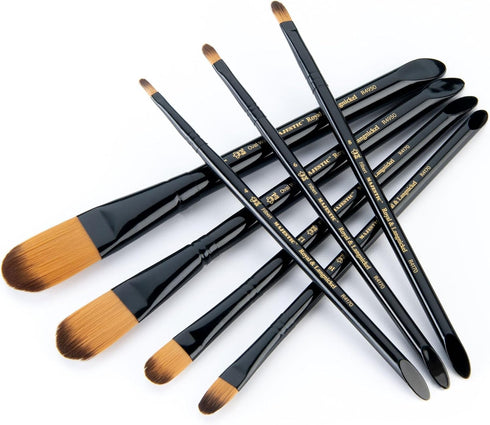Majestic Royal & Langnickel Filbert and Oval Wash Artist Brush Set, 7-Piece...