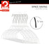 Mawa by Reston Lloyd Silhouette Ultra-Thin Series, Non-Slip Space Saving Shirt Hanger with Pant Bar & Skirt Hooks, Style 42/FTU, Pack of 2, White...