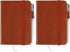 2-Pack Pocket Notebook, 4.3" x 3.5"Small Notebook, Hardcover PU Leather Notebook with Pen Total 200 Pages, Pocket Journal for College Ruled, Work ...