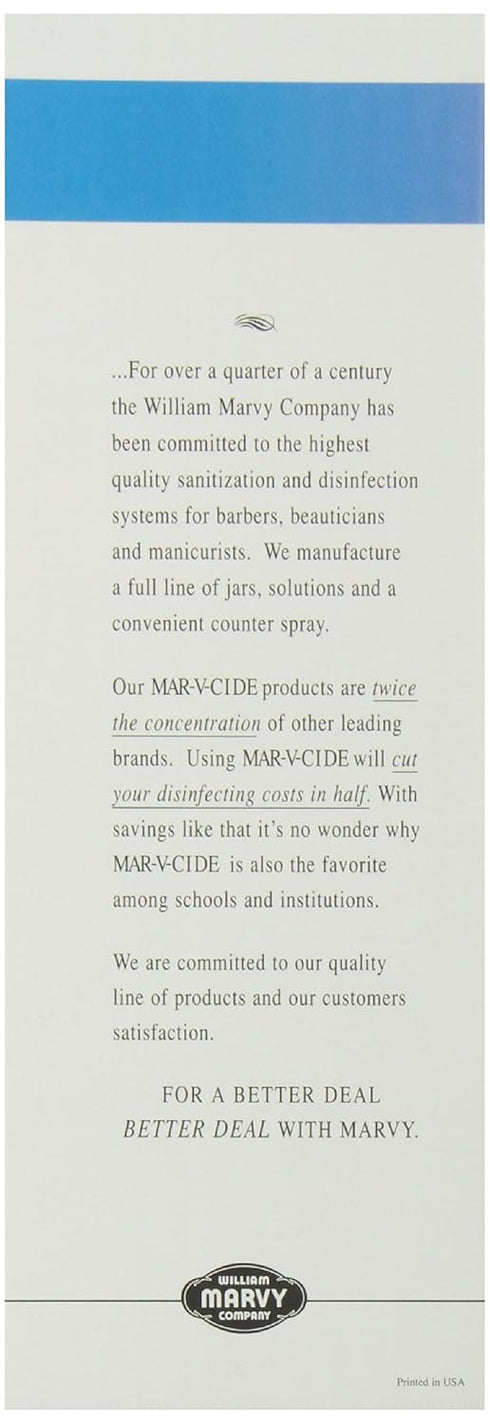 William Marvy No.7 Unbreakable Disinfectant Jar, 40 Ounce...