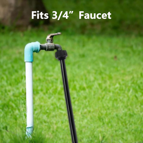 8 Pcs 3/4 in. Female Pipe Thread to 1/4 in. Drip Tubing Adapter, 3/4 Inch Faucet PVC Adapter Connect 3/4" FHT Faucet for 1/4" Drip Line, 3/4" to 1...