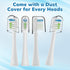 6 Pack Replacement Replacement Brush Heads for Waterpik Sonic Fusion Flossing Toothbrush Compatible with Sonic Fusion SF01/SF02 and Sonic Fusion 2...