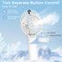 COMLIFE Portable Handheld Misting Fan, 3000mAh Rechargeable Battery Operated Spray Water Mist Fan, Foldable Mini Personal Fan for Travel, Makeup, ...