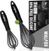 Walfos Silicone Whisk, 7+9in Small Silicone Whisk,BPA FREE,Mini Whisks for Non-Scratch Cookware, Perfect for Whisking, Beating, Blending, Frothing...