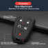 2pcs Compatible with Cadillac ATS CT6 CTS Escalade ESV SRX XT5 XTS XT4 XT6 CT4 Smart 5 Buttons Black Key Fob Cover Case Key Chain Protector Keyles...