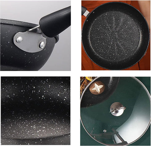 Stainless Steel Frying Pan Ergonomic Handle Quick & Uniform Conduction Nonstick Bacon Steak Onion Egg Frying Pan(20cm)...