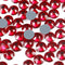 Dowarm Hotfix Crystal Rhinestones, Hot Fix Crystals for Crafts Clothes, Flatback Glass Crystal for Decoration, Round Gems (Siam/Red, SS30 288PCS)...