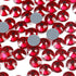 Dowarm Hotfix Crystal Rhinestones, Hot Fix Crystals for Crafts Clothes, Flatback Glass Crystal for Decoration, Round Gems (Siam/Red, SS30 288PCS)...