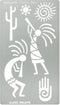 Aleks Melnyk No.434 Metal Stencil, Kokopelli Fertility Deity, Petroglyph Designs, Small Stencil, 1 PC, Template for Wood Burning, Engraving, Craft...