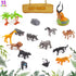 Mini Wild Animals 15-Pcs Figure Set | Realistic Sensory Tube Playset for Toddlers 3-5, Party Favors...
