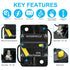 60 Amp 12V-48V DC Fuse Holder,Audio Circuit Breaker,Auto Car Stereo Inline Fuse Holders, Manual Reset,for Car Audio Marine Boat Stereo with Wire L...