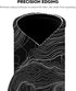 Elegant Black and White Topographic Design Mouse Pad for Office and Home Use, Stitched Edges Non-Slip Rubber Base Mouse Pads for Computers Laptop...