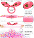 50pcs Children Hair Ties+200pcs Rubber Bands, Cute Toddler Rabbit Ear Hair Ties, Seamless No Crease Elastic Cotton Bows Ponytail Holders Hair Acce...