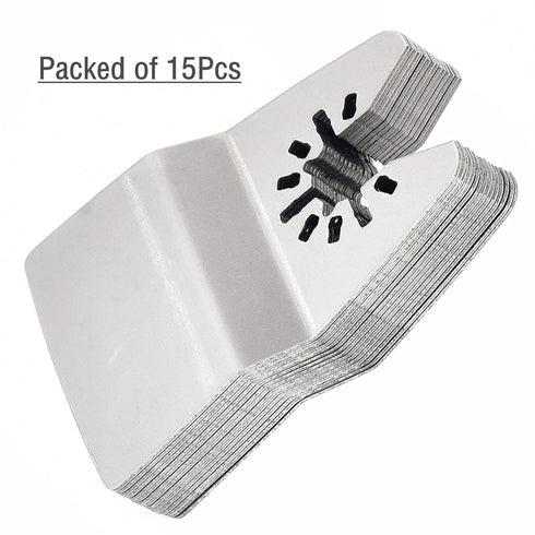 Ettonsun 15 Pieces Oscillating Tool Scraper Blades, 2 Inch Rigid Scraper Floor Scraper Blades Grout Scraper Tool Paint removal blade...