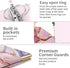 Ospelelf Mini 3 Ring Binder 2 Inch, Cute Binder for 5.5" x 8.5" with 5 Tab Dividers, File Folder Labels and Low Profile Clipboards, Pink Marble Bi...