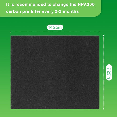 HRF-A300 Carbon Activated Filter Compatible with Honeywell Air Purifier Prefilter A, Activated Carbon Pre Filter A Replacement HPA300 HPA304 HPA33...