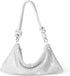 Valleycomfy Chic Rhinestone Purses for Women Sparkly Evening Handbag Bling Hobo Bag Shiny Silver Clutch Purse for Party...