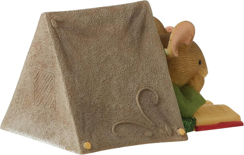 Enesco Tails with Heart Happy Camper Ghost Story Mouse Miniature Figurine, 1.54 Inch, Multicolor...