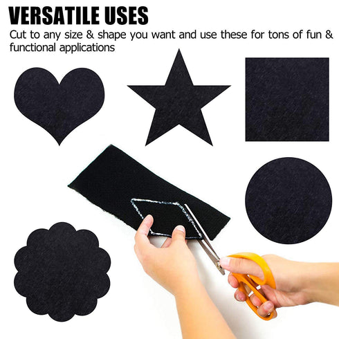 Self Adhesive Felt Fabric, Soft Velvet Drawer Liner, DIY Velvet Fabric for Art & Crafts, Jewelry Box Felt Liner, Solid Color Felt Wallpaper(17.7" ...