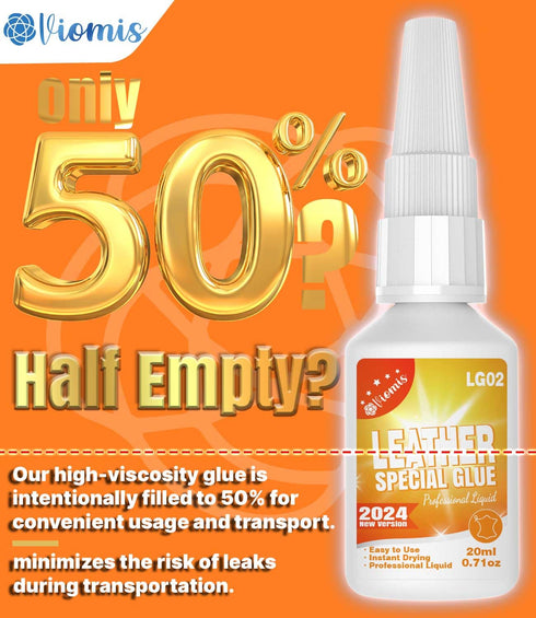 20g Leather & Fabric Adhesive: Strong, Clear & Flexible for Craft, Repair, Upholstery | Perfect for Shoes, Bags, Furniture...