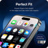 Premium Matte Screen Protectors With Camera Lens Protection For iPhones | 9H Hardness, Ultra Resistant, Bubble Free, Tempered Glass - 2 Pack (IPho...