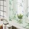 MRTREES Sheer Tier Curtains Rod Pocket, Short Voile Cafe Curtains, Floral Embroidered Kitchen Tiers Small Half Window Treatment for Basement/Bathr...