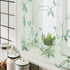 MRTREES Sheer Tier Curtains Rod Pocket, Short Voile Cafe Curtains, Floral Embroidered Kitchen Tiers Small Half Window Treatment for Basement/Bathr...