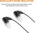 uxcell Replacement Earbuds Tips, Soft Silicone Earpads with Three Flanges Noise Reduce Eartips for Earphone, 10pcs 5mm Inner Hole Ear Cushion Earp...