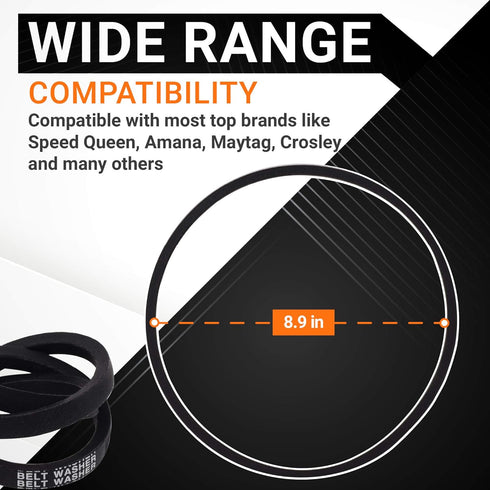 Ultra Durable 27001006 Washer Drive Belt Replacement Part by Blue Stars - Exact Fit for Amana Maytag Washers - Replaces WP27001006 40053601 40053606 PS11740577