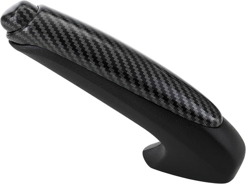 Emergency Brake Parking Handle Cover, 47115-SNA-A82ZA Car Handle Grip and Knob Set, Carbon Fiber Color Car Handbrake Cover Fits for Honda Civic 20...