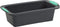 Trudeau Structure Loaf Pan Silicone Bakeware, 8.5" x 4.5", Mint/Black...