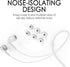 MEE audio RX18 Comfort-Fit in-Ear Headphones with Enhanced Bass (White)...