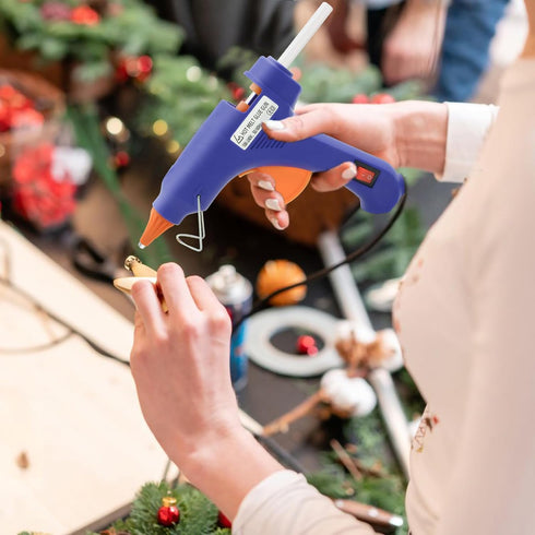 Hot Glue Gun Kit, Mini Hot Melt Glue Gun for Crafts with 30 Glue Sticks and Carry Case, Hot Mini Glue Guns for Craft, School DIY Arts, and Home Re...
