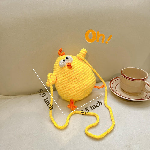 Cute Coin Purse,Chicken Purse,Kawaii Purse,Crossbody Women's Coin Purses and Pouches,Suitability Animal Purses for Little Girls Mini Backpack Keyc...