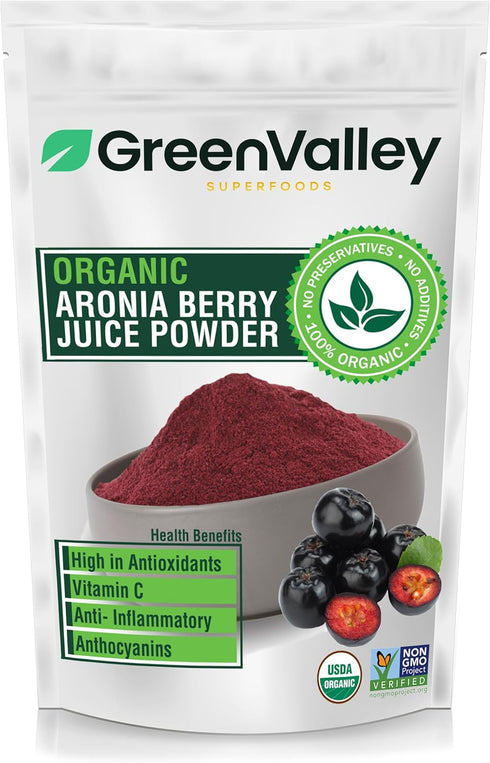 Organic Aronia Berry 4:1 Extract Chokeberry Powder (4 Ounce)...