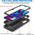 Anloes Case for Moto G Pure 2021/G Play 2023/G Power 2022, Motorola G Pure Phone Case Heavy Duty Shockproof Dustproof Protection, 3 in 1 Rugged De...