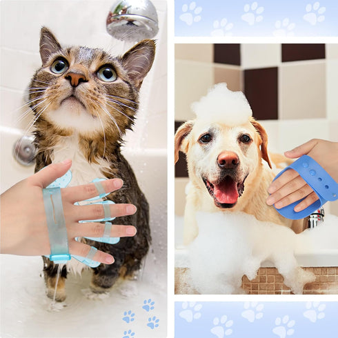 9 Pcs Dog Grooming Brush Shedding Kit Self Cleaning Slicker Dog Brush Shedding and Flea Comb Nail Clippers and File Pet Grooming Brush with Adjust...