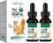 Hemp Oil for Dogs and Cats,2-Pack Hemp for Dogs 100% Organic with Omega 3, 6, and 9 Fatty Acids (2 Oz), Vitamin E, C, Cat and Dog Anxiety Relief, ...