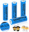 Henreepow 3.2v AA 600mAh Rechargeable Battery, LiFePo4 Double A Rechargeable Battery Low Self-Discharge, 3.2v Rechargeable Batteries for Solar Lig...