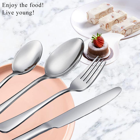 Coffee Spoons, Mini Espresso Spoons, Set of 16 Top Food Grade Stainless Steel Spoons Silverware Set, Tea Spoons, Dessert Spoons, Flatware Small Sp...