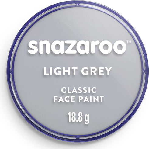 Snazaroo Classic Face and Body Paint, 18.8g (0.66-oz) Pot, Light Grey...