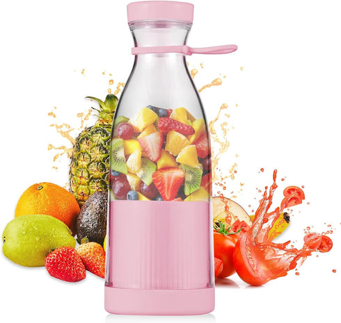 Portable Blender: 6-Blade 14 Oz blender, Ideal for Smoothies & Shakes On-the-Go. USB Rechargeable, Perfect for Sports, Camping, Fitness. Versatile...
